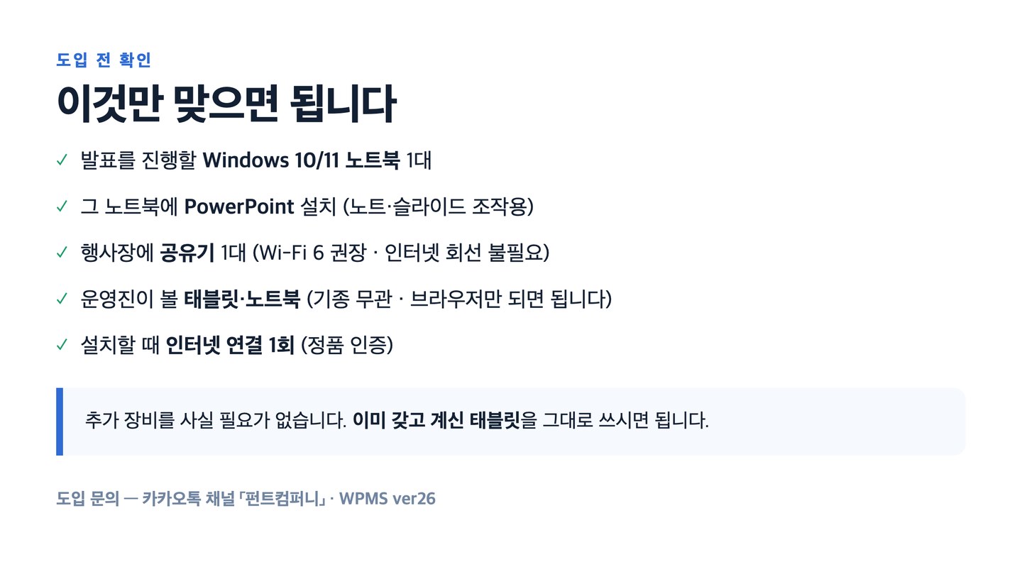 도입 전 확인 체크리스트